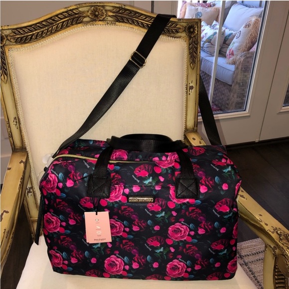 Juicy Couture Bags Nwt Juicy Couture Rose Floral Overnighter
